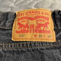 Levi’s 514 Mens Jeans Size 36x30