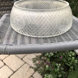 Beautiful clear glass drum