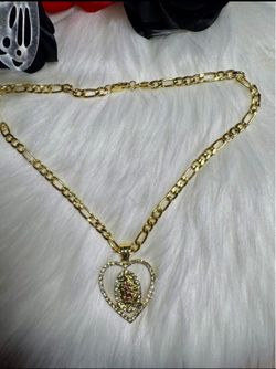 beautiful Virgin of Guadalupe necklace