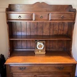 Hutch- Secretary Mid Century Maple 