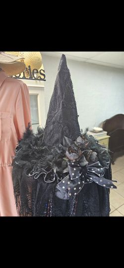 Witches Hat With Feathers