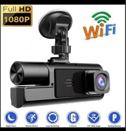 Full HD 1080P WiFi Dash Cam 3 Chanel not including card