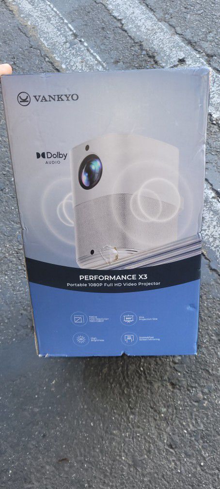 Vankyo x Dolby Atmos Performance X3 Portable 1080P Full HD Video Projector