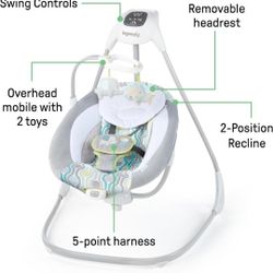 NEW: 6-Speed Multi-Direction Baby Swing