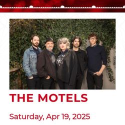 The Motels Concert Tickets - Stage Red Fontana 