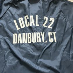 Danbury  Connecticut Local 22 Bricklayers Union Windbreaker Jacket, Xl