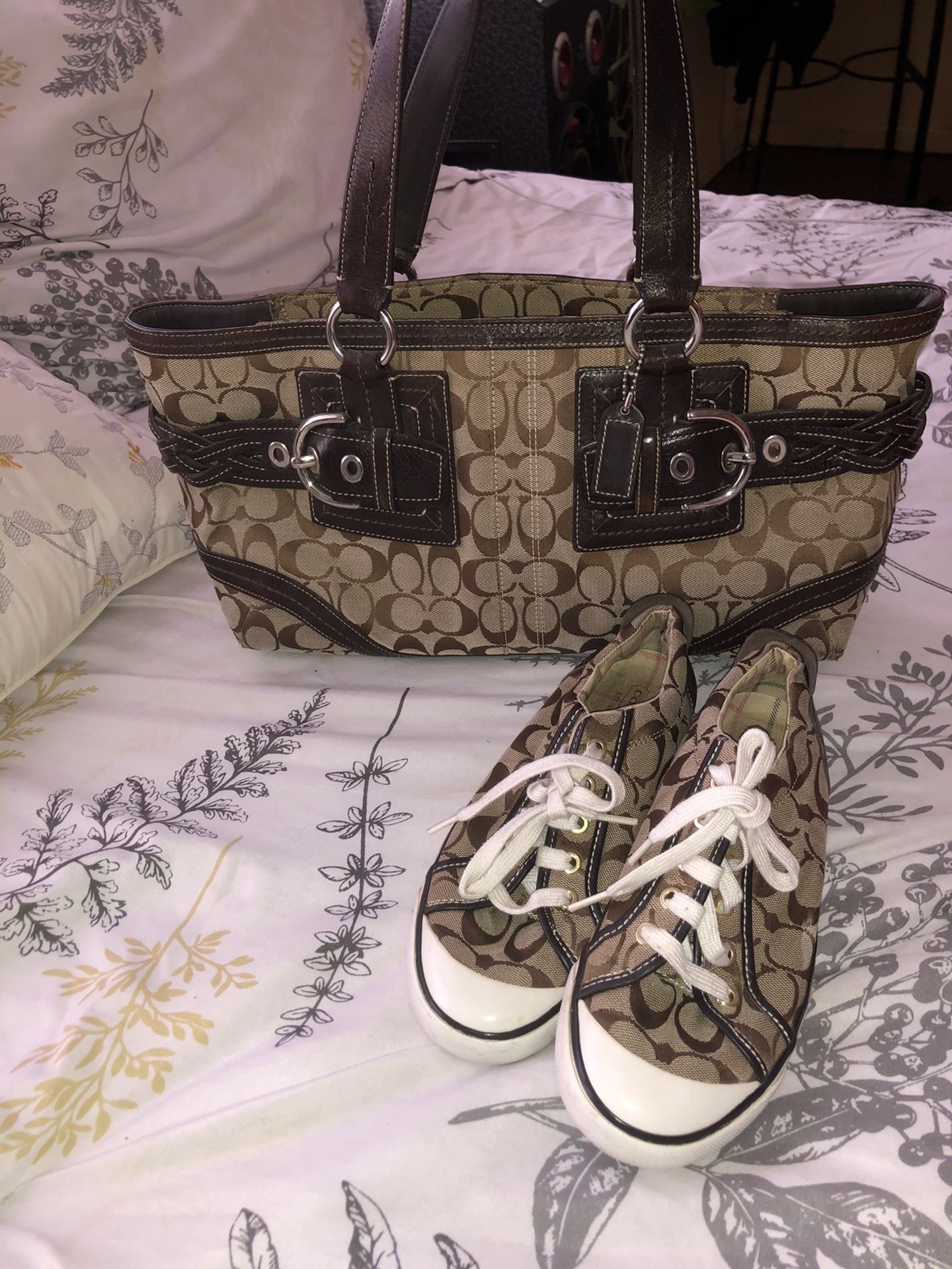 Coach Bag/ Coach Shoes Matching Set