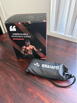 WHATAFIT Resistance Loop Exercise Bands and Resistance Bands Workouts Set for Men and Women with Handles - Heavy Duty