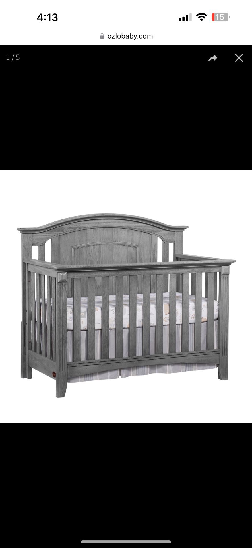 Baby convertible crib And Bed 