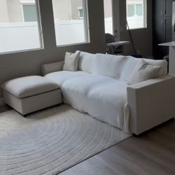 Cream/beige 3 Seated Sectional Couch