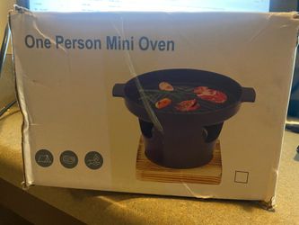 Hibachi Japanese Mini Portable Tabletop Liquid Fuel/Char Grill for Camping/Grilling