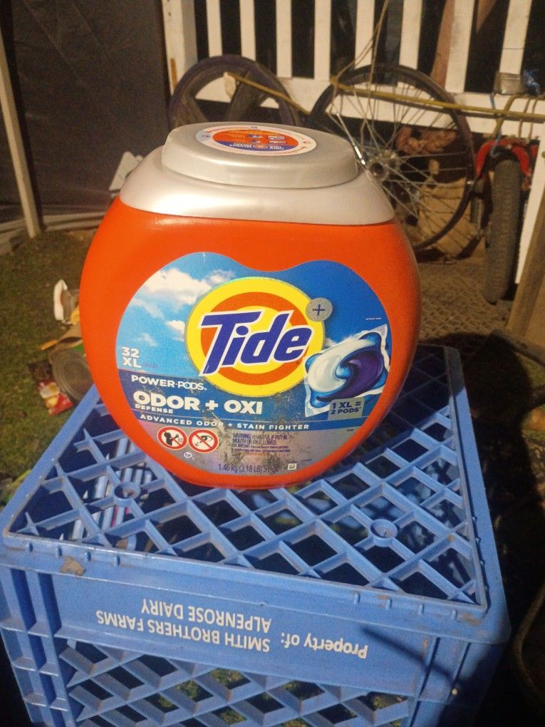 Tide Power Pods Odor Defense + Oxi 32 XL Pacs