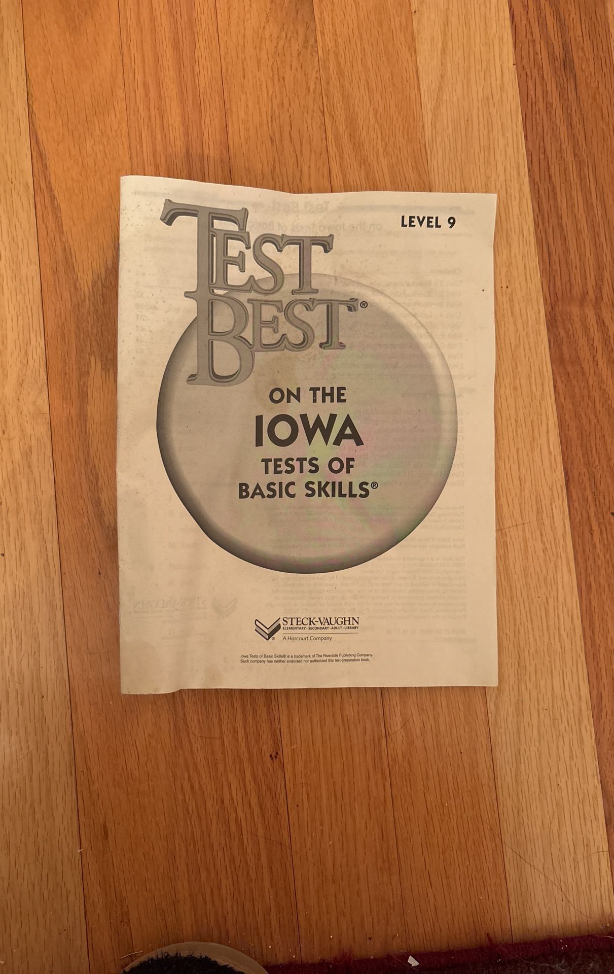 Iowa Level 9 Practice Test