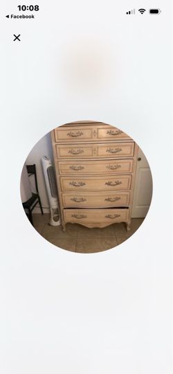 French Provincial Tall Dresser Chest