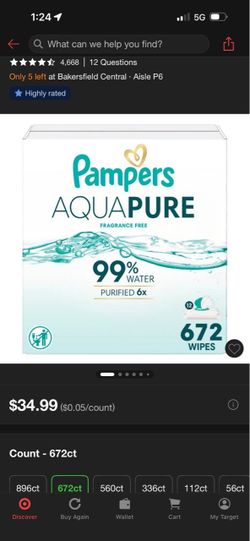 Brand new box of pampers wipes