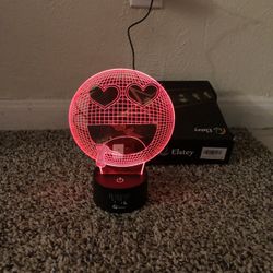 Sweet Heart Drool Night Lights,Enjoy Emoji Table Lamp