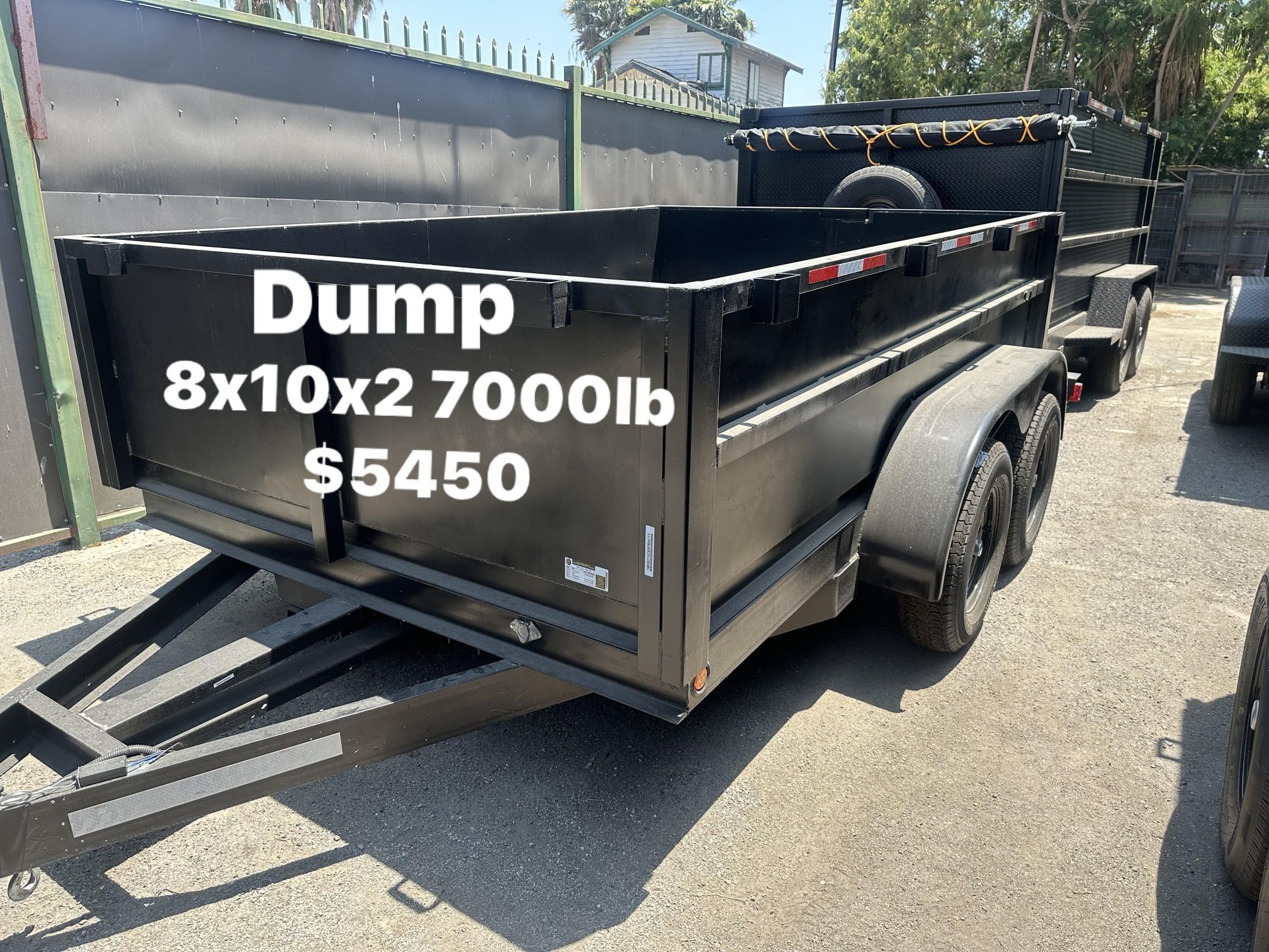 Dump Trailer 8x12x2 12000lb $6500 Cash Only Material handling