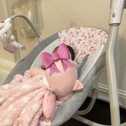 ingenuity baby swing (pink)