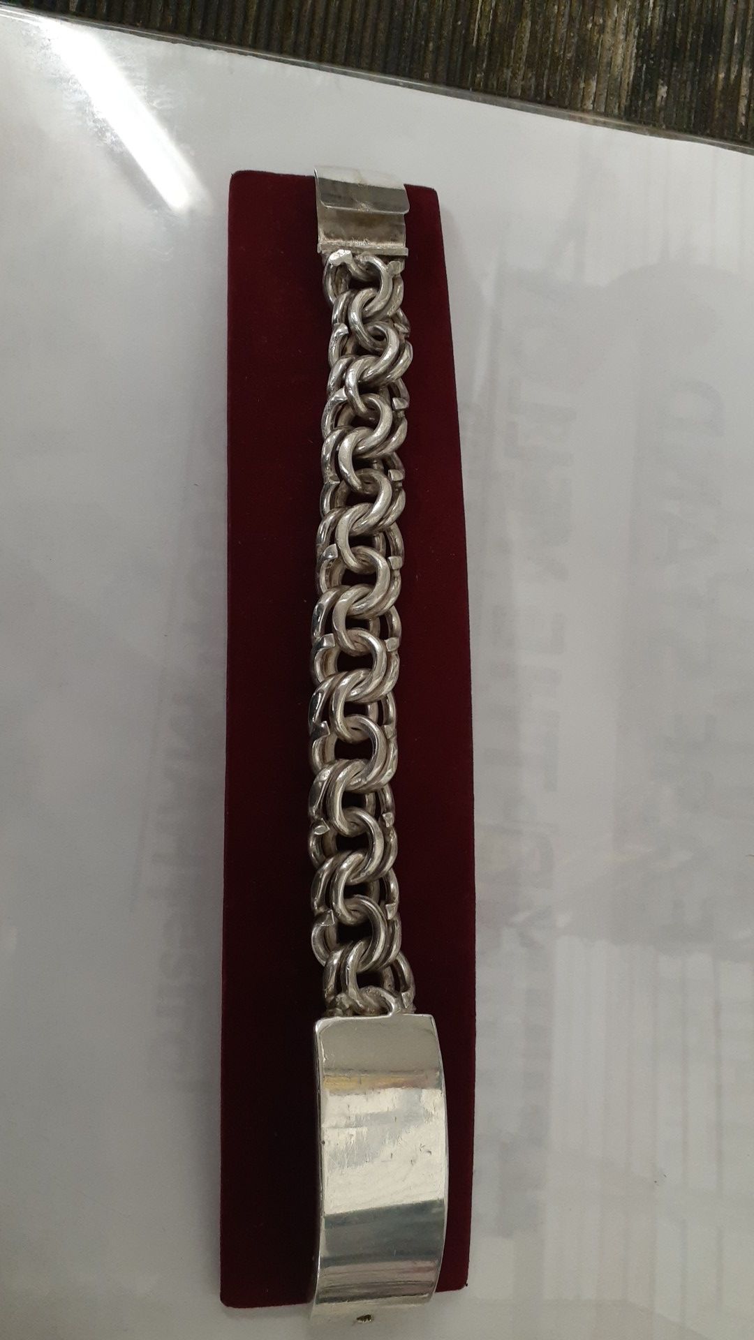 Men's silver bracelet