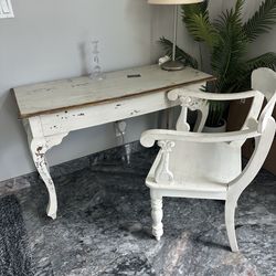 Desk and chair
