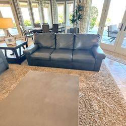Leather sofa- Grey
