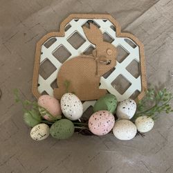 Easter Theme Bunny Wall Hanging Decor