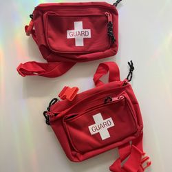 New Unused - Lifeguard Red Fannypack Belt Bags Backpack Purse Halloween Costume Festival 