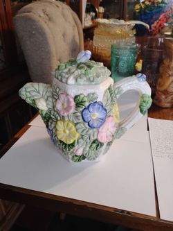 Vintage floral teapot