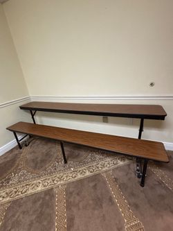 Convertible bench table
