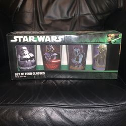Set Of 4 Star Wars Glasses
