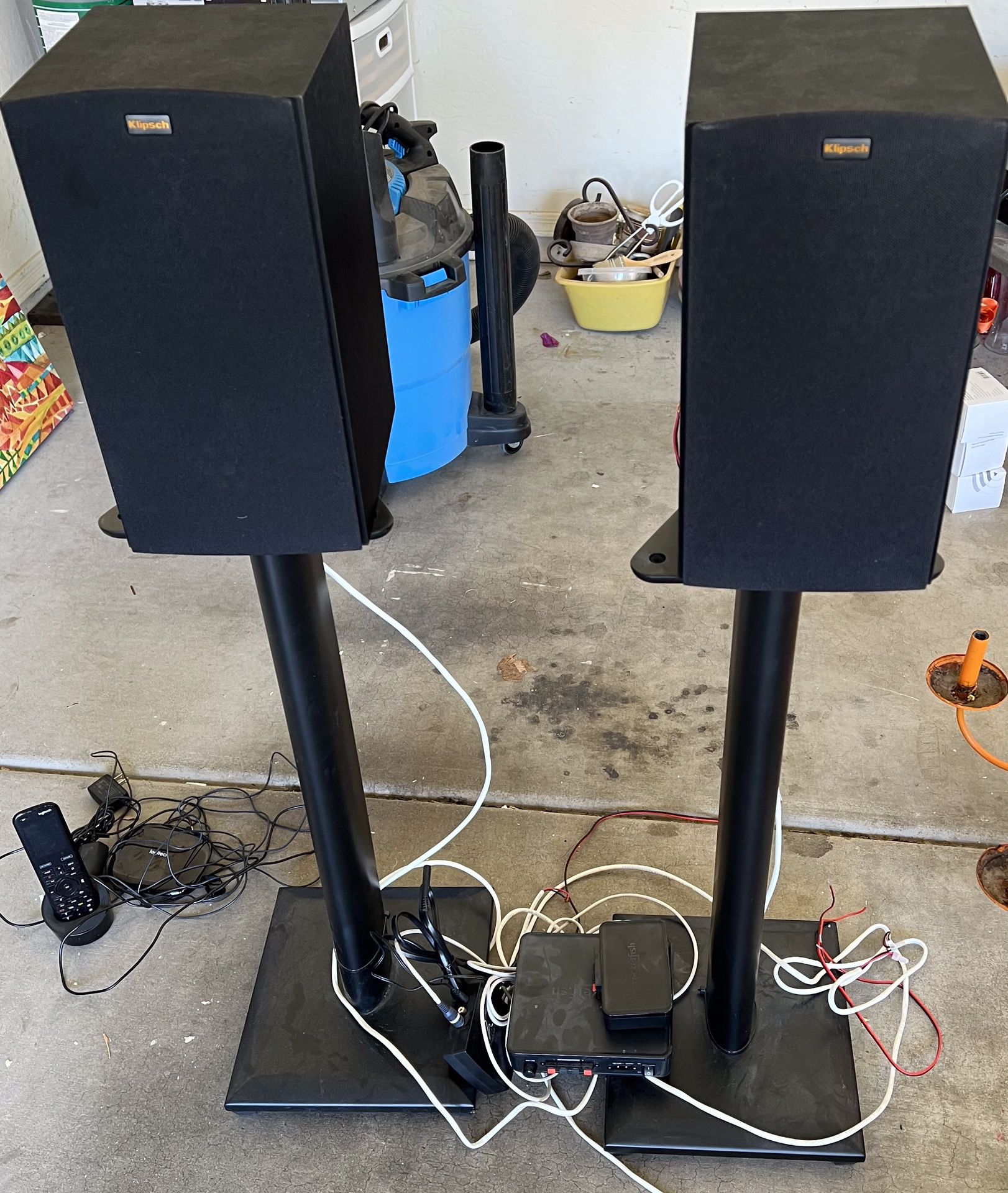 Klipsch Speakers, Rear Wireless With Stands, Price Is For The Pair