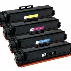 4 x Toner Cartridge for HP 414X LaserJet M454dn M454dw M479fdn M479fdw (w/chip)