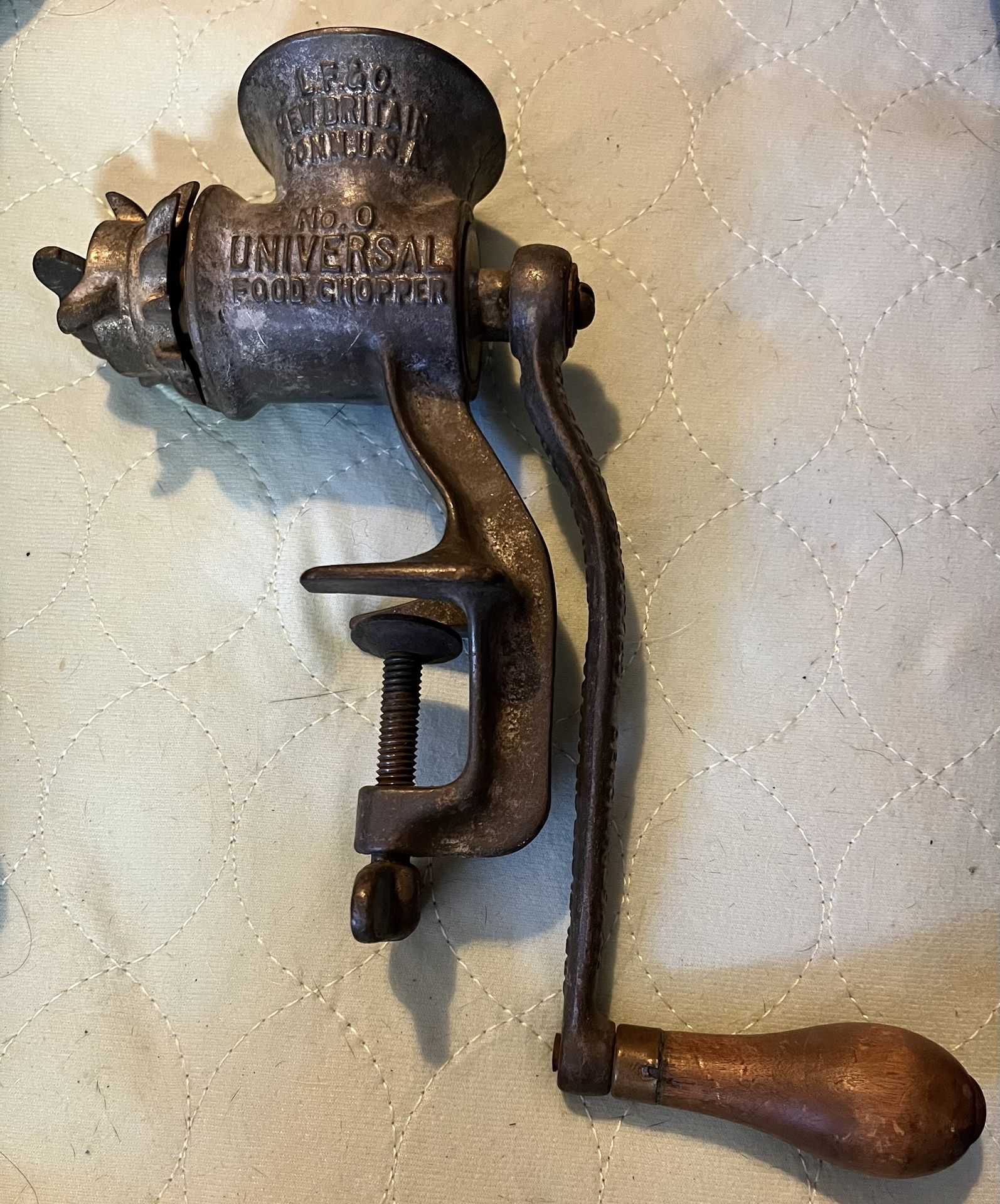 Antique May 15 1900 Food Chopper L.F. & C. Great Britain Conn USA