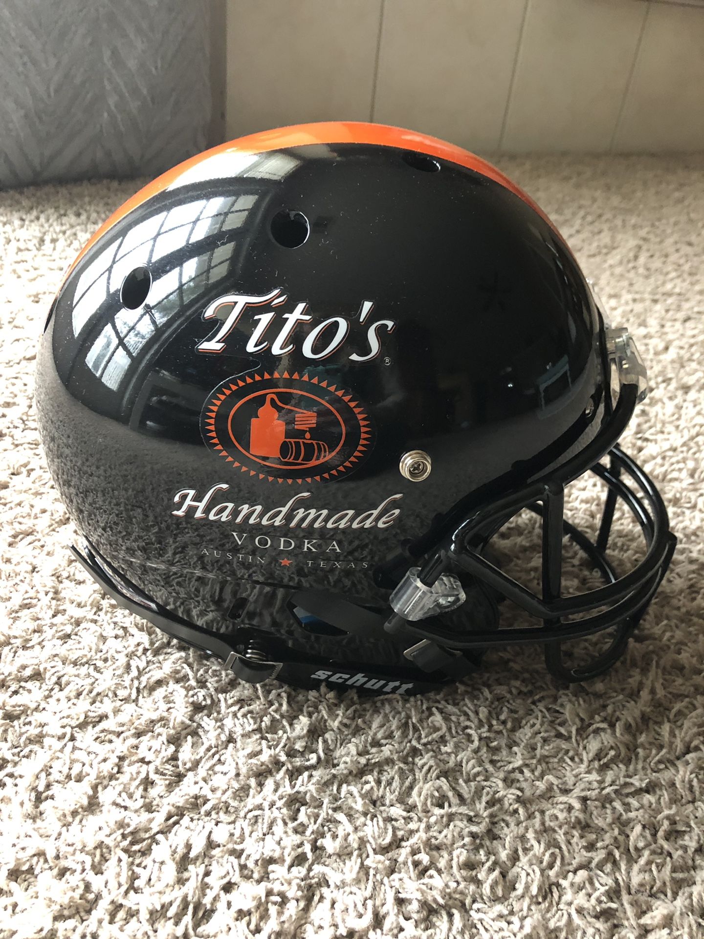 Tito’s Handmade Vodka Replica Football Helmet Collector Piece