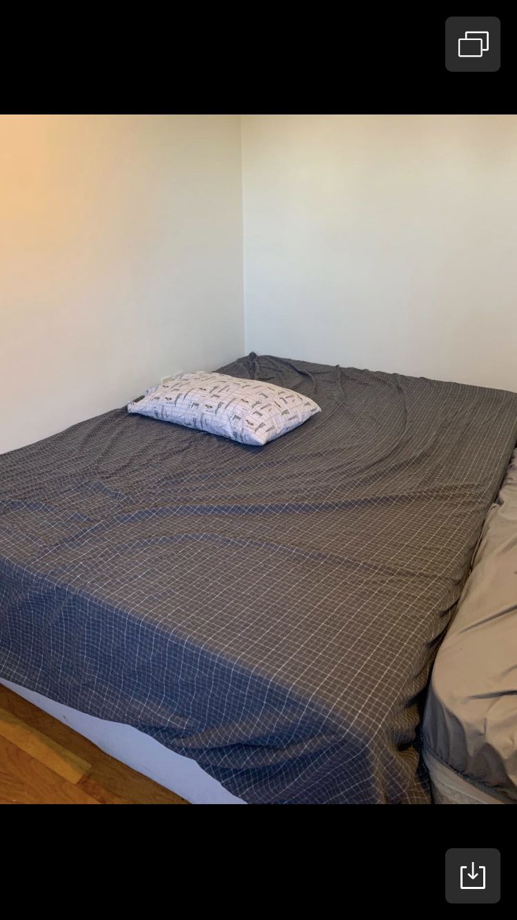 Queen bed frame ( free mattress)
