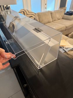 Clear Acrylic Display Case with Hinged Lid