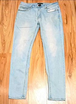 Men's M 34 forever 21 regular washed blue jeans