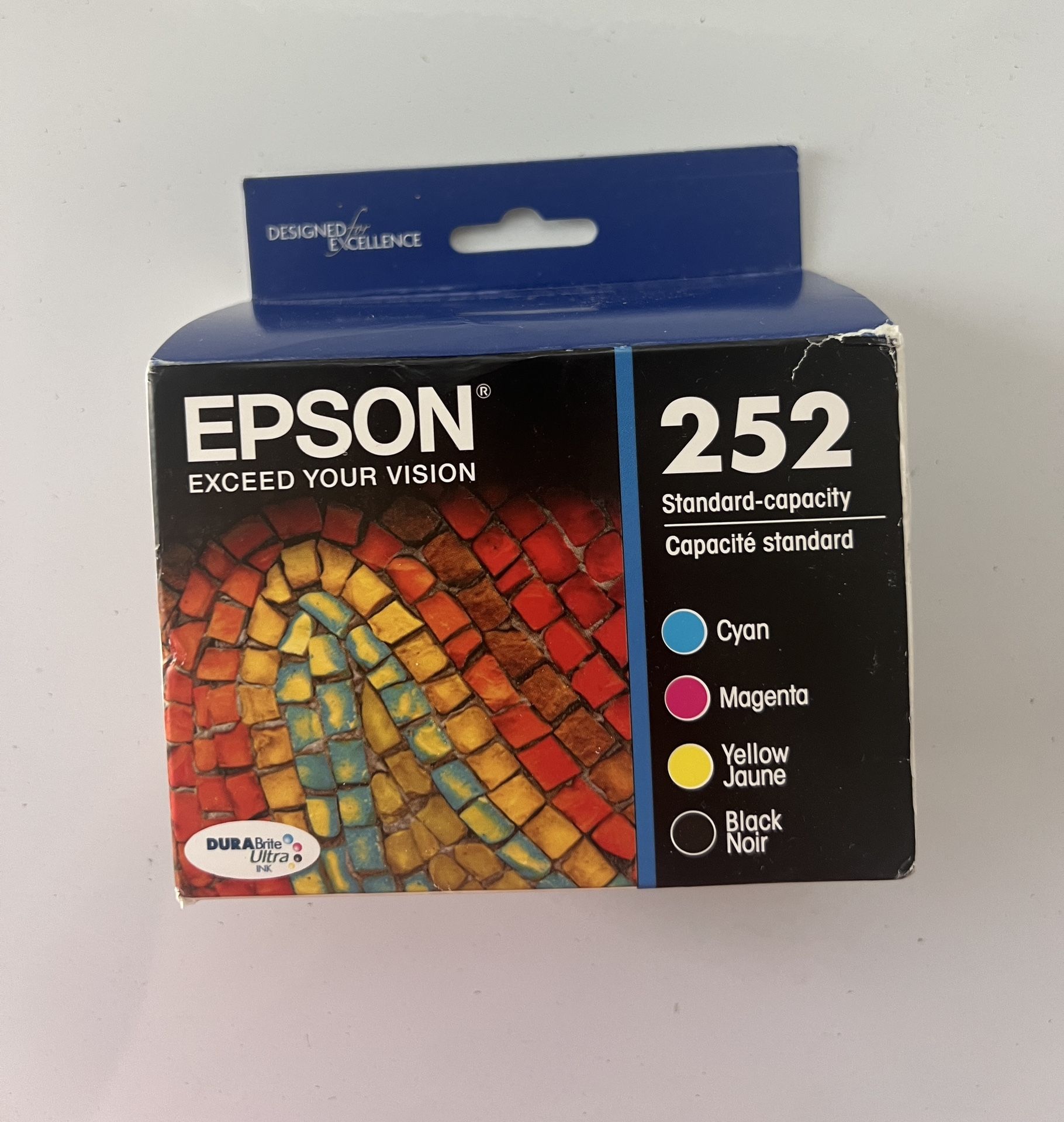  Epson 252 Cartridges - Black, Multicolo