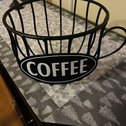 Black Coffee Cup K Cup Holder Holds About 25 K Cups 