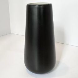 8” Black Ceramic Vase