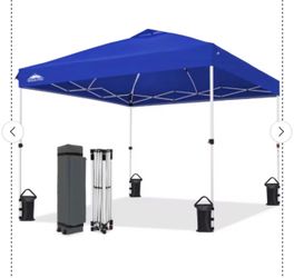 EAGLE PEAK 10x10 Pop-up Instant Canopy Tent, Portable Outdoor Canopy