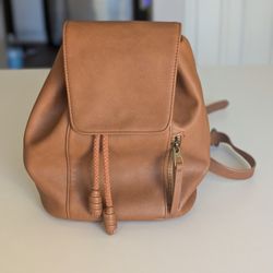 Small Backpack Faux Leather 
