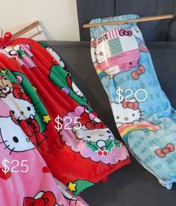 Hello kitty throw blankets