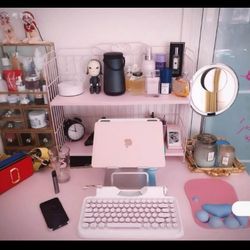 Pink Desk with Add on Units
