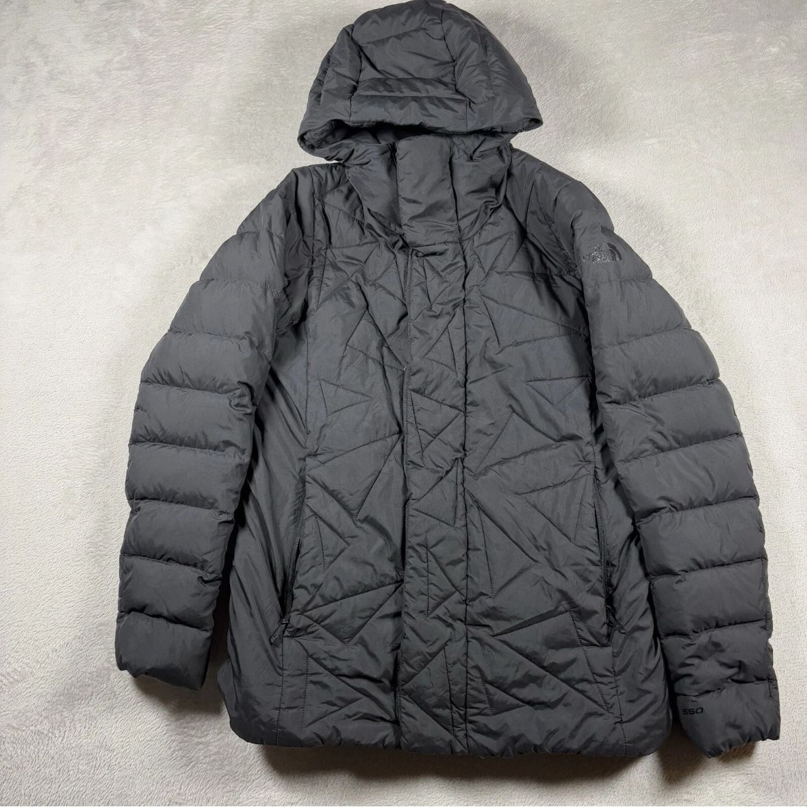 The North Face Jacket Puffer Women's Small Black 550 Gotham Down Parka Nylon