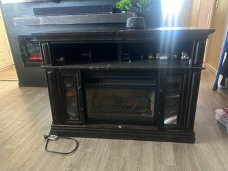 Tv stand with heater