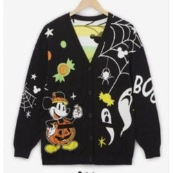 Mickey Mouse Halloween Cardigan Sweater 