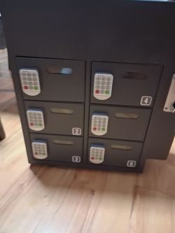 Locker with charging station