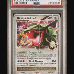 Pokemon Black Star Promo Rayquaza C LV.X PSA 1