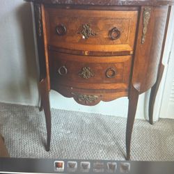 Pair Of Antique Louie, The XVI Half Tables